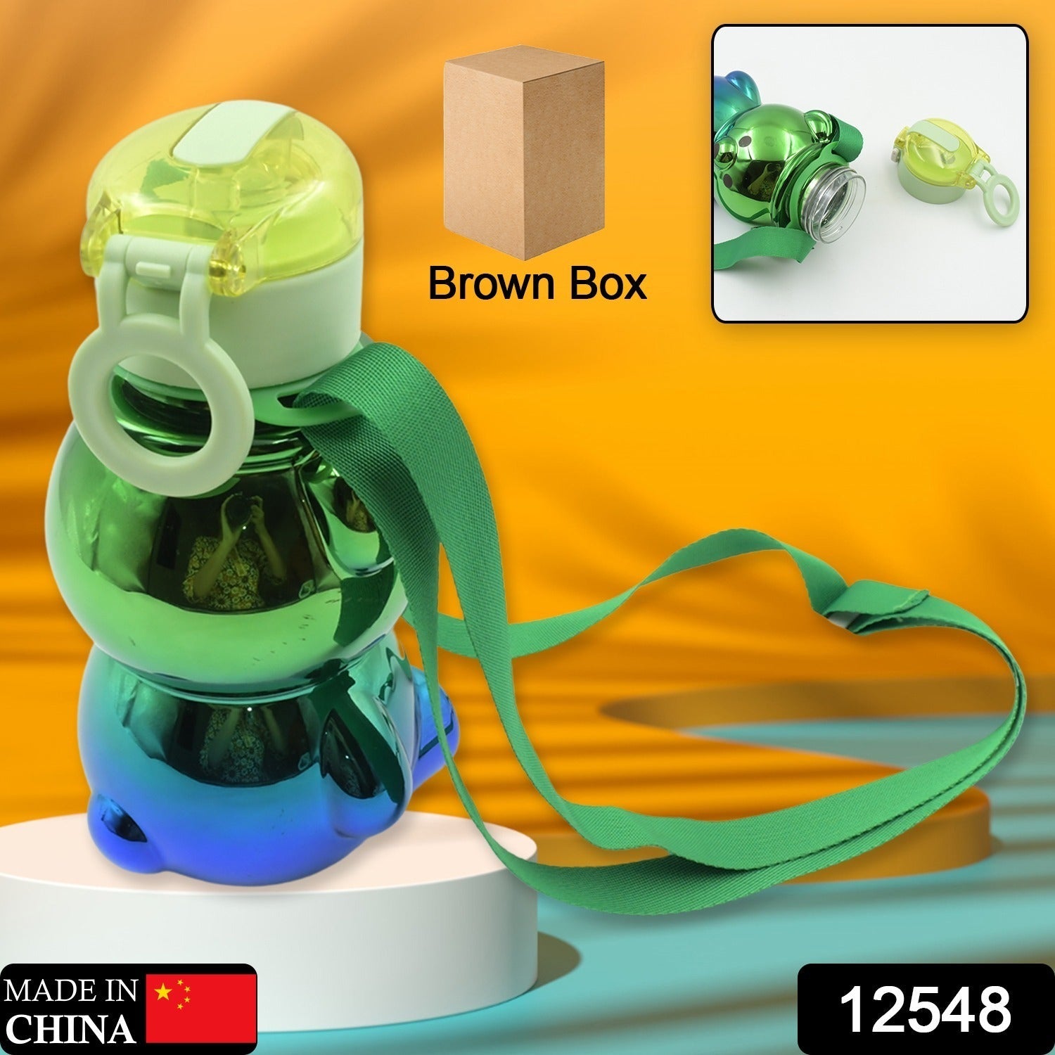 12548 Cute Plastic Water Bottle, with adjustable shoulder strap and stickers, portable drinking cup Water Bottle For Kids | Water Bottle | Return Gift For Kids | Water Bottle With Straw | School Water Bottle (1 Pc) 12548 Cute Plastic Water Bottle, with adjustable shoulder strap and stickers, portable drinking cup Water Bottle For Kids | Water Bottle | Return Gift For Kids | Water Bottle With Straw | School Water Bottle (1 Pc)